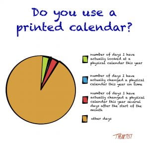 Do you use a printed calendar?